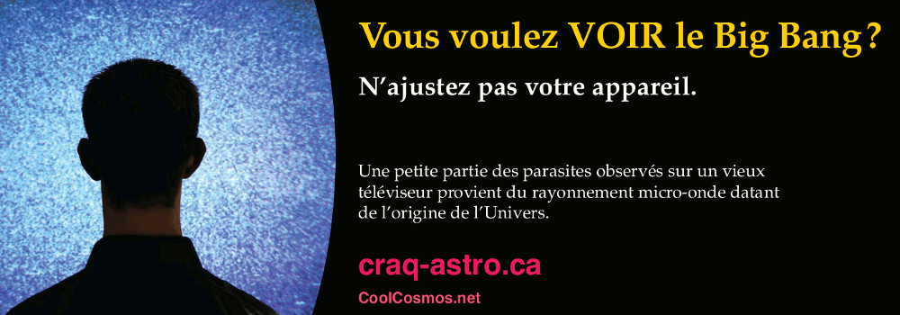 Vous voulez VOIR le Big Bang? N'ajustez pas votre appareil. Une petite partie des parasites observés sur un vieux téléviseur provient du rayonnement micro-onde datant de l'origine de l'Univers.