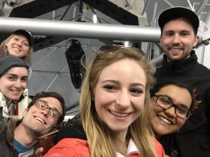 Group selfie and tscope