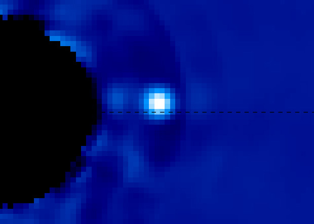 Watching an Exoplanet in Motion Around a Distant Star