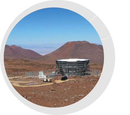Prof. Renée Hložek becomes chair of the Collaboration Council of the Simons Observatory to be built in the high Atacama in Northern Chile on the current site of the Atacama Cosmology Telescope (pictured). The Observatory will provide a powerful means to study the Cosmic Microwave Background and the early, inflationary Universe. <br />  <br /><span style="font-size:75%;"><em>Credit: Atacama  Cosmology  Telescope</em></span>
