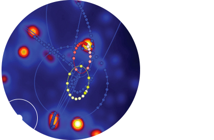 In a paper published in the journal Science, Dunlap Fellow Dr. Tuan Do and his colleagues at the UCLA Galactic Center Group announce the discovery of a star that orbits the <a href="http://www.dunlap.utoronto.ca/around-the-milky-way-galaxy-in-11-5-years/">supermassive black hole at the centre of the Milky Way Galaxy</a> every 11.5 years, the shortest such orbital period known. <br />  <br /><span style="font-size:75%;"><em>Credit:  Keck/UCLA;  Galactic  Center  Group</em></span>